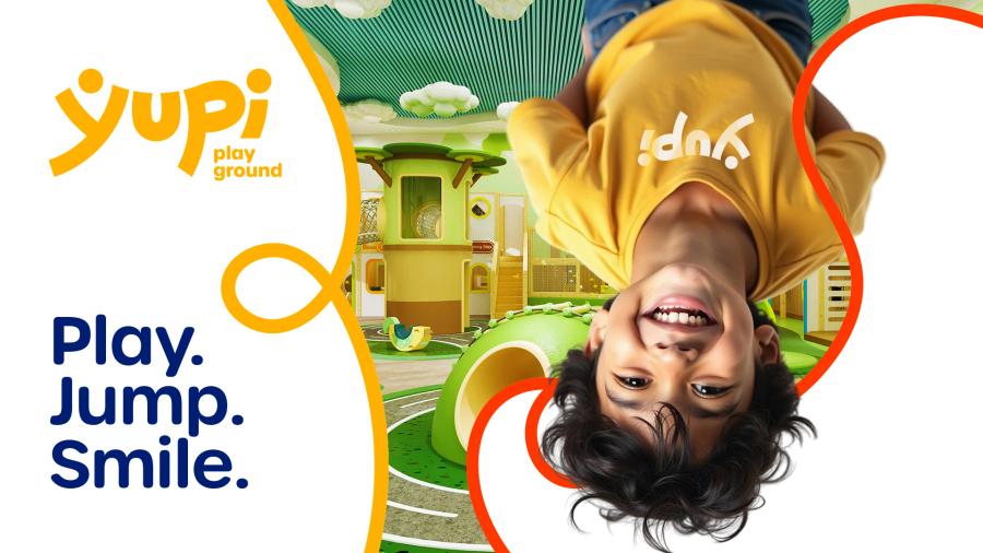 Yupi Playground background with a kid