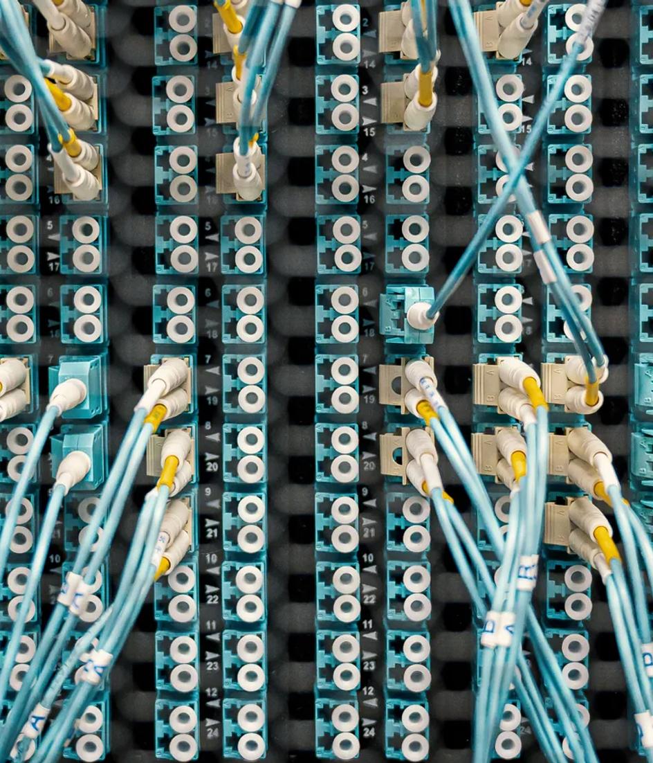 Patch panel cables in a rack, the network layer where a crawler that ignores robots.txt is actually stopped