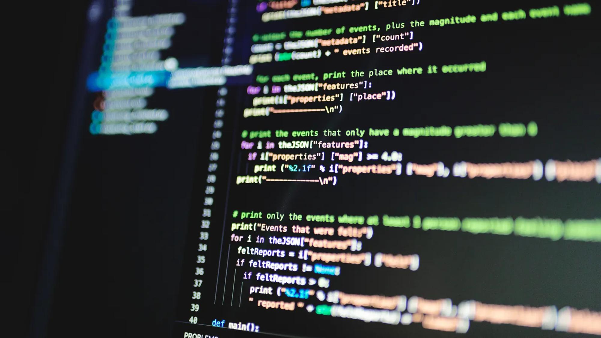 A monitor showing lines of code, where the dry-run diff of the writes an agent intends to make is read before anything is applied