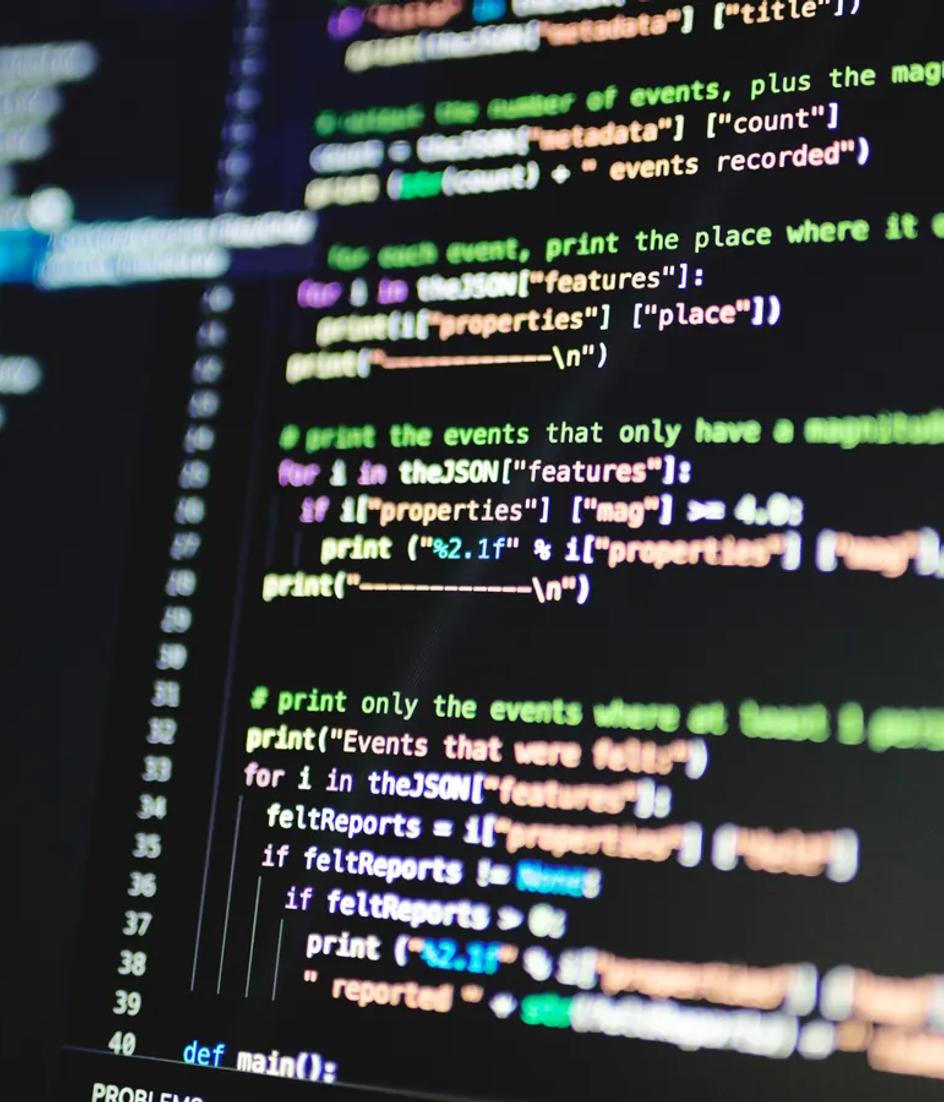 A monitor showing lines of code, where the dry-run diff of the writes an agent intends to make is read before anything is applied