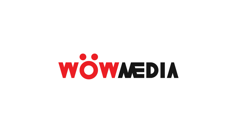 Logo WOW Media over background white