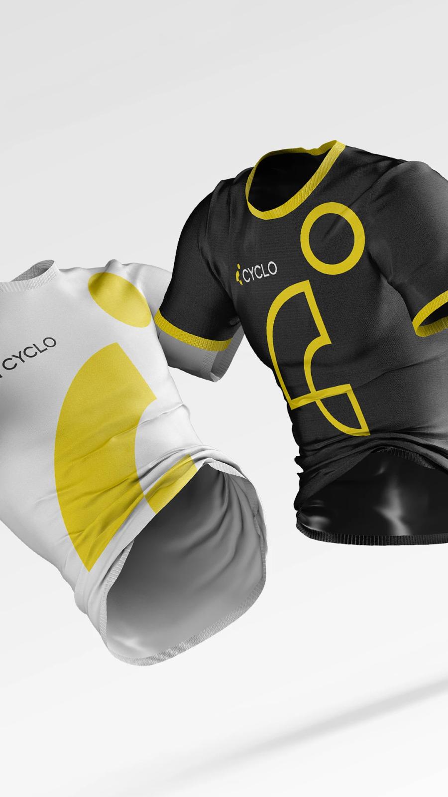 Cyclo branding isotype over background