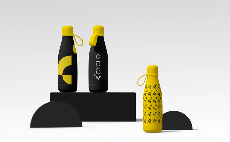 Cyclo bottle branding