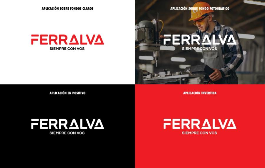 Ferralva branding logo aplication