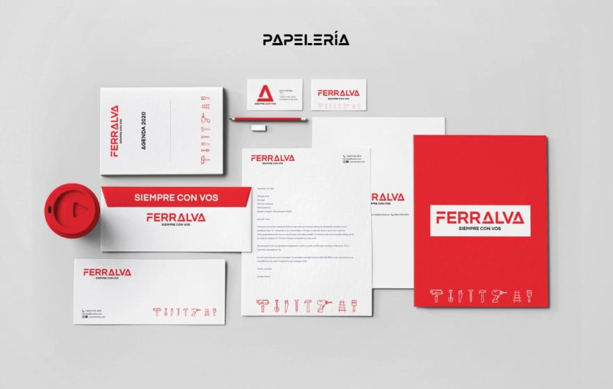 Ferralva branding mockups