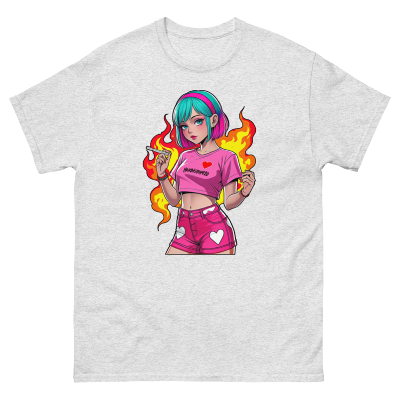 Anime Vape Girl - Unisex classic tee — ash