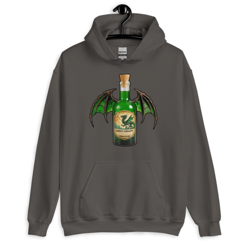 Green Dragon – Unisex Hoodie — charcoal