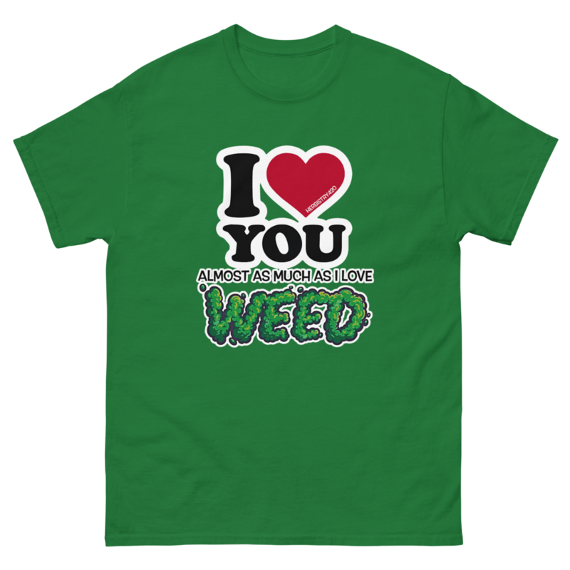 I Love You Almost – Unisex Classic Tee — turf green