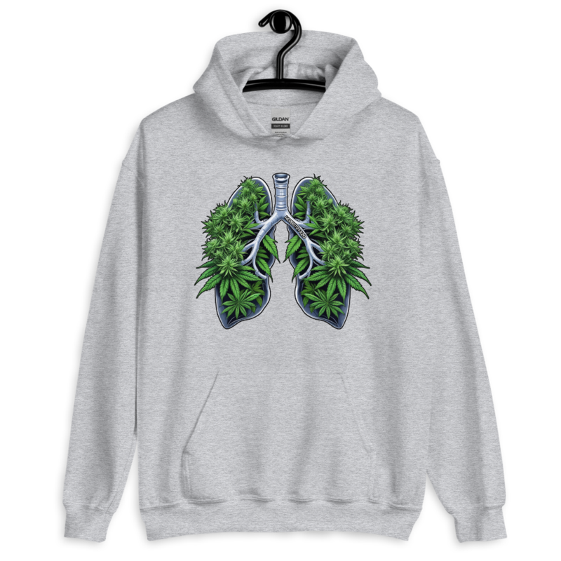 Weed Lungs – Unisex Hoodie — sport grey