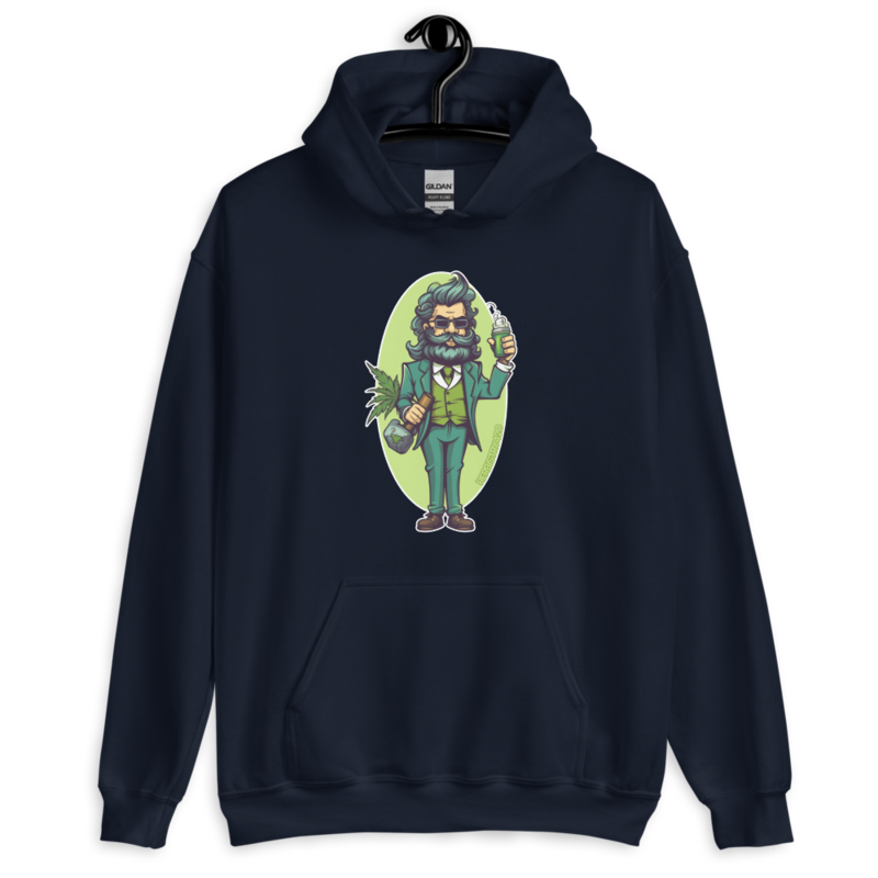 Weed Hipster – Unisex Hoodie — navy