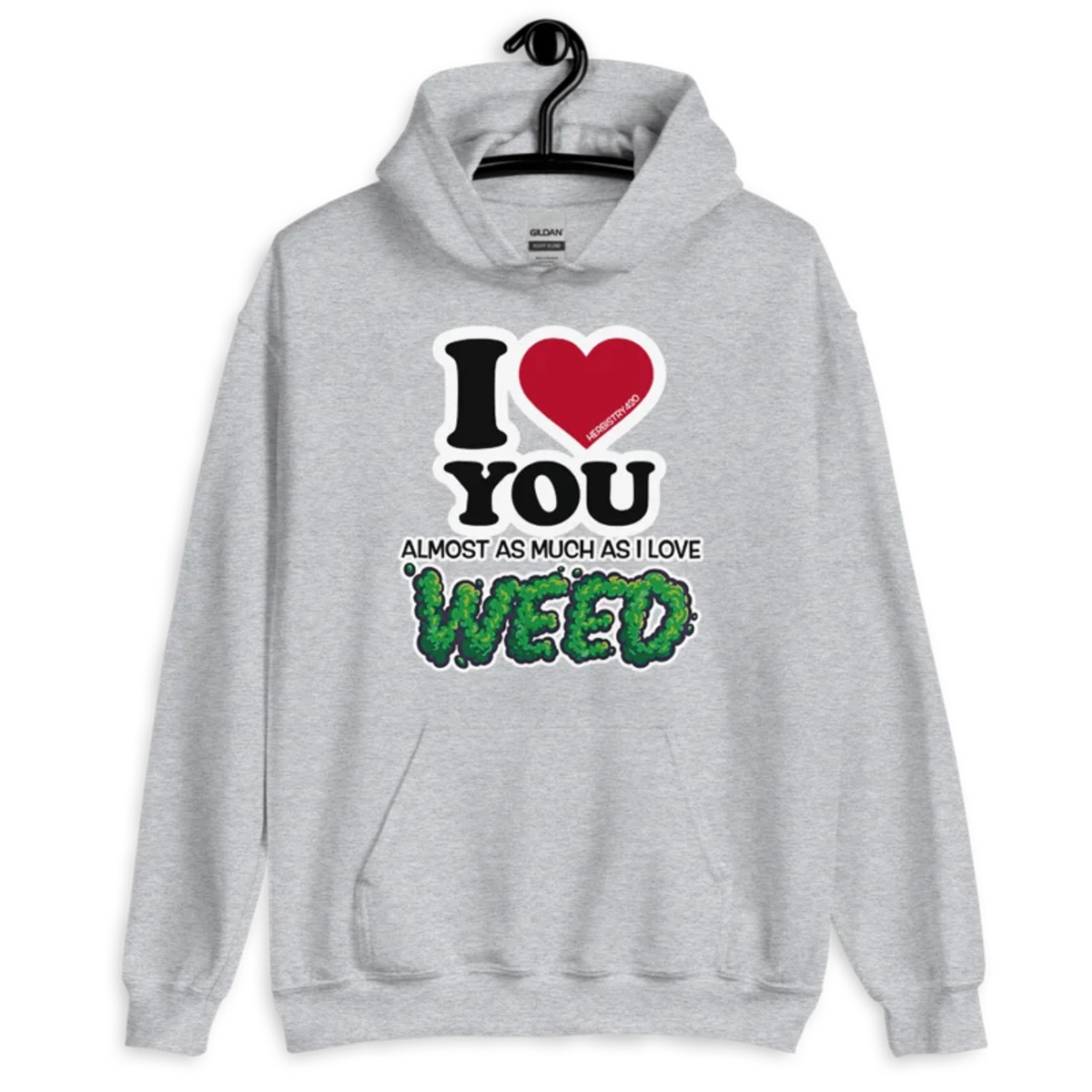 I Love You Almost – Unisex Hoodie — sport grey