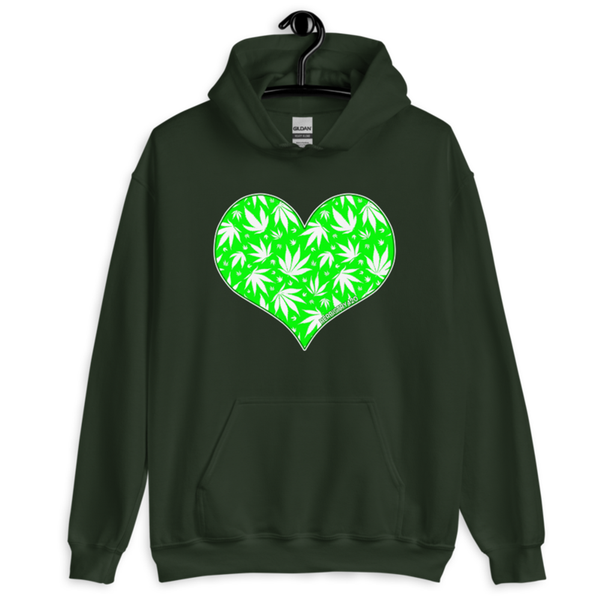 Love Weed – Unisex Hoodie — forest green