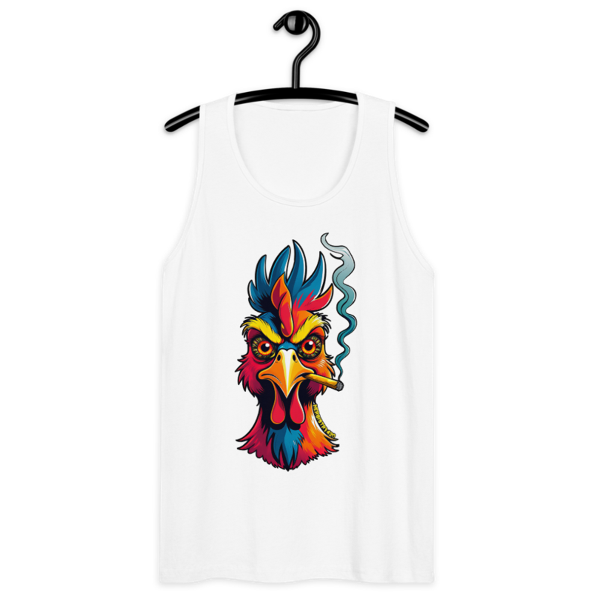 Fried Chicken – Men’s premium tank top — white