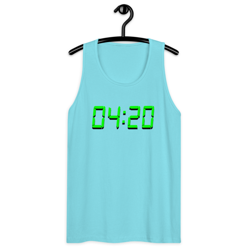 04:20 Digital – Men’s premium tank top — pacific blue