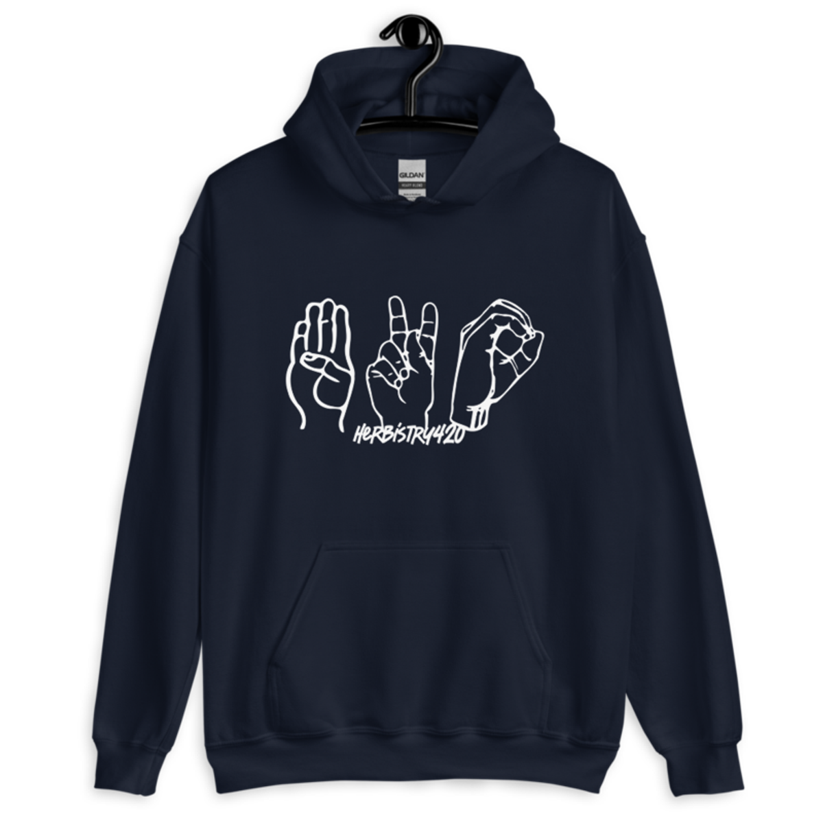420 Hands – Unisex Hoodie — navy