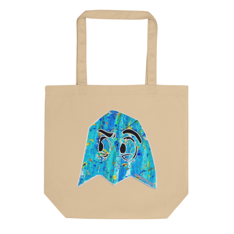 Blue Ghost – Eco Tote Bag — oyster