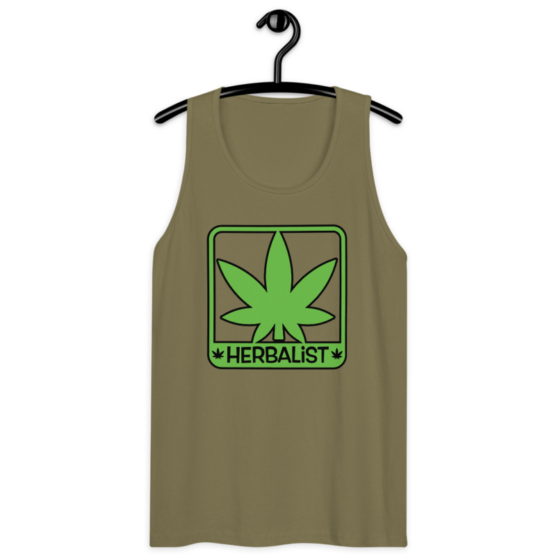 Herbalist – Men’s premium tank top — military green