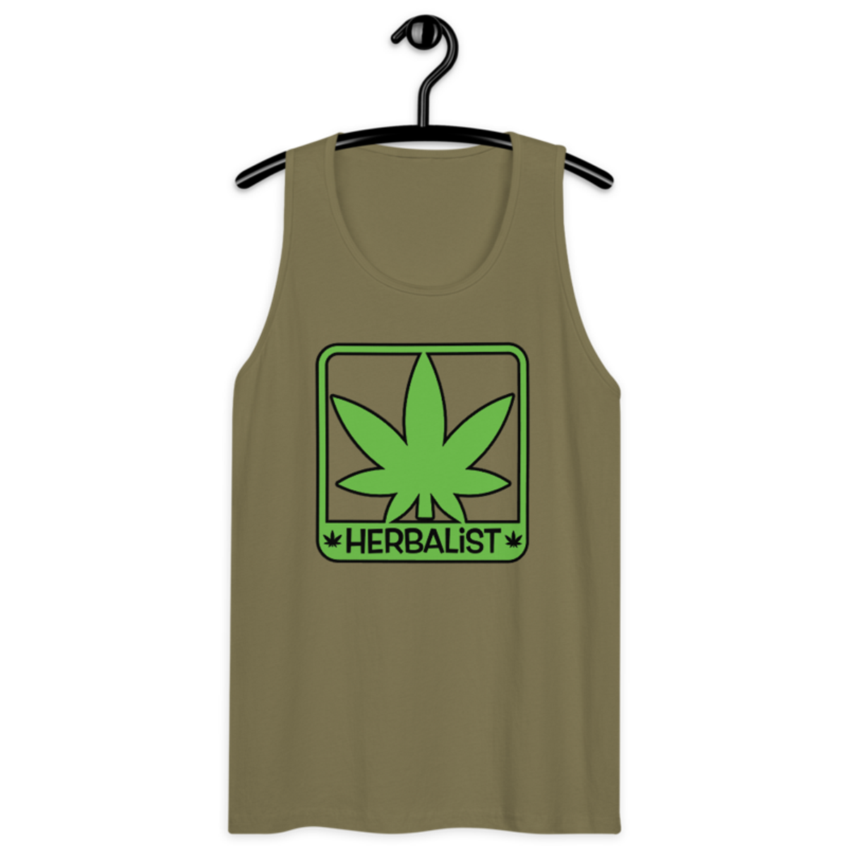 Herbalist – Men’s premium tank top — military green