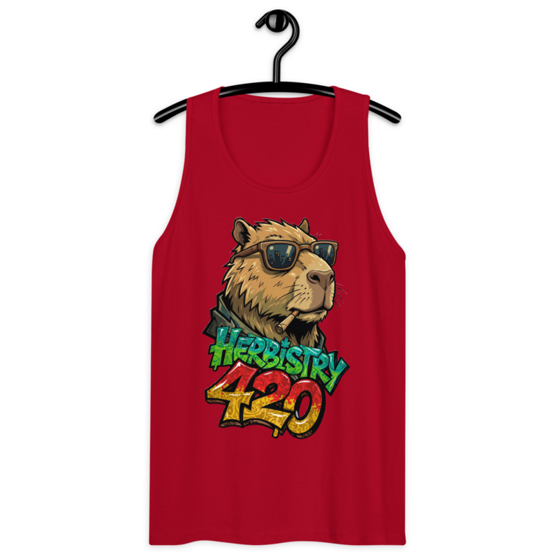 Cappy Life – Men’s premium tank top — red