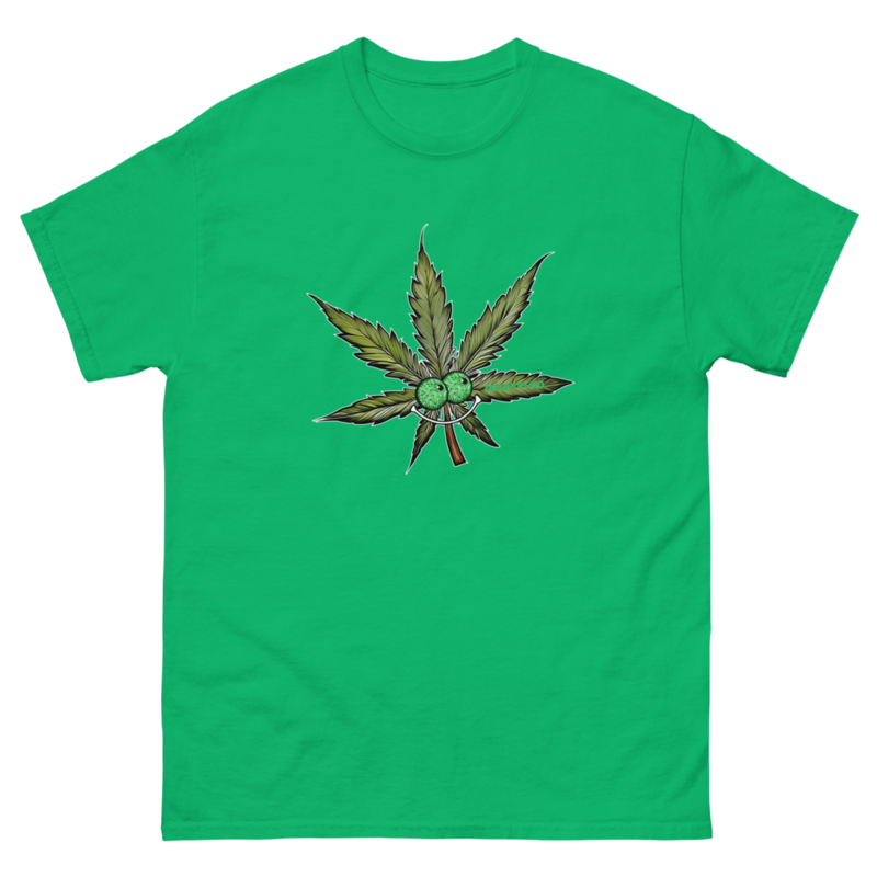Happy Leaf – Unisex Classic Tee — irish green