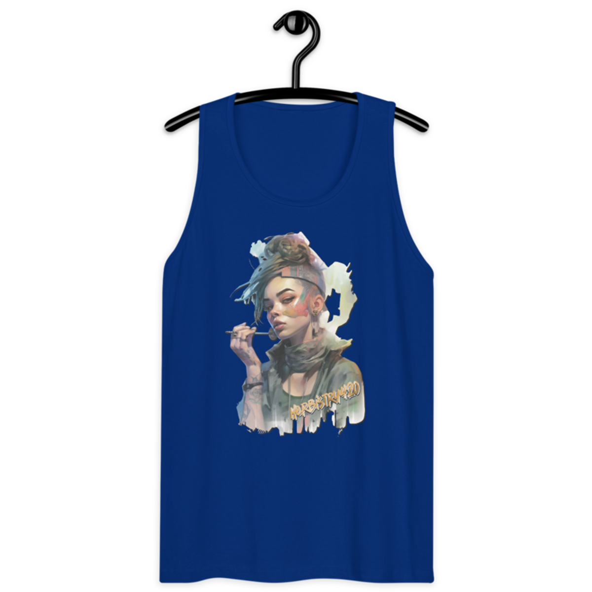 SteamPunk Girl 2 – Men’s premium tank top — team royal