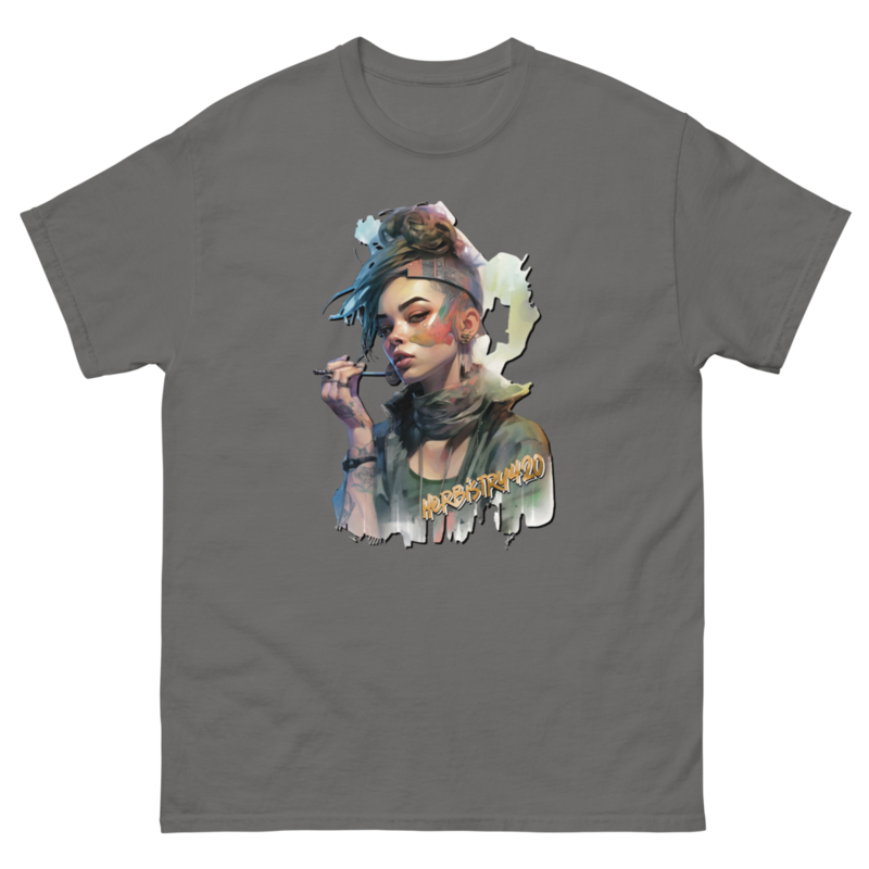 Steampunk Girl 2 – Unisex Classic Tee — charcoal