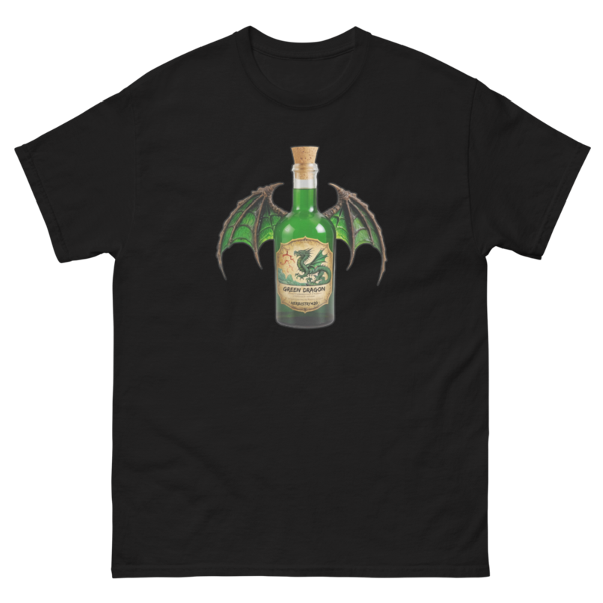 Green Dragon – Unisex classic tee — black