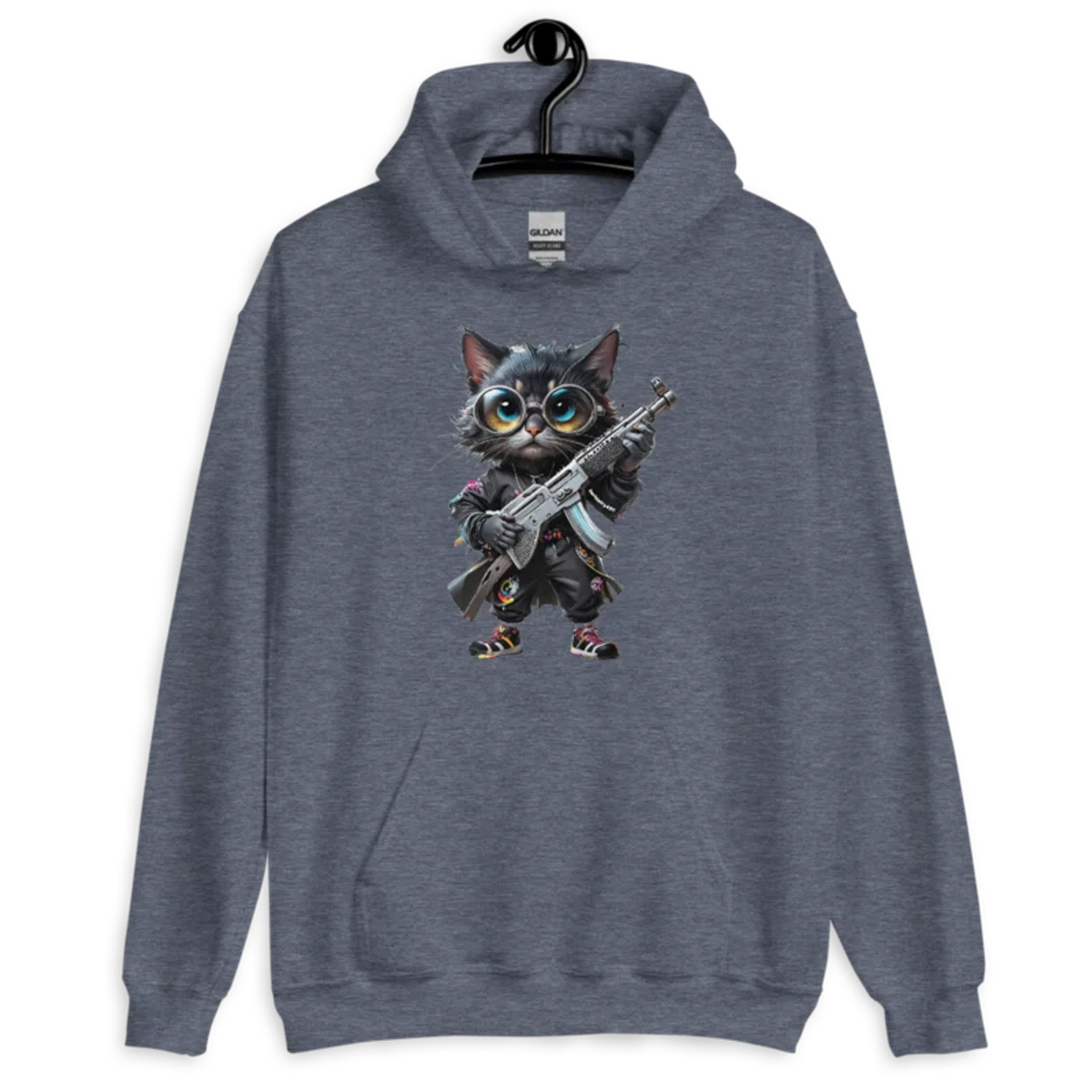 OG Cat – Unisex Hoodie — heather sport dark navy
