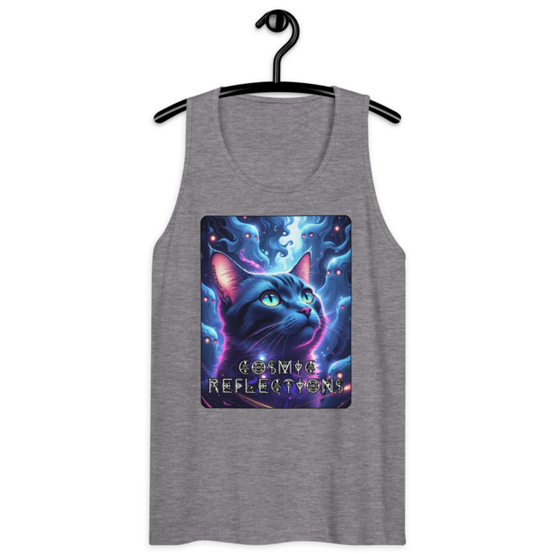 Cosmic Reflections – Men’s Premium Tank Top — athletic heather