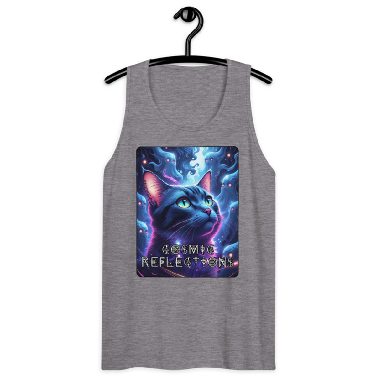 Cosmic Reflections – Men’s Premium Tank Top — athletic heather