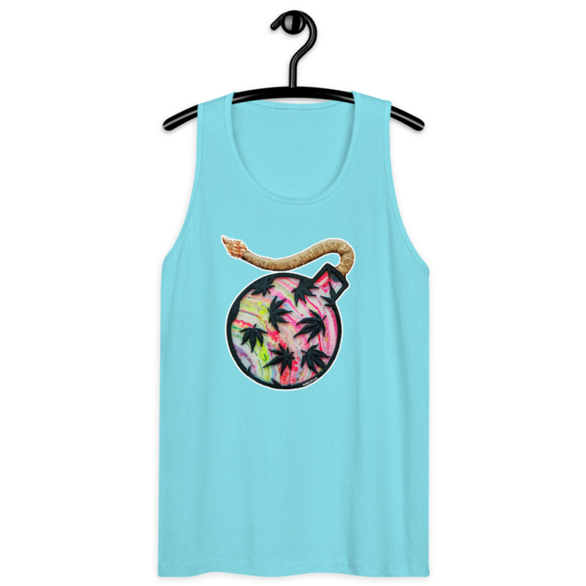 Da Bomb – Red– Men’s premium tank top — pacific blue