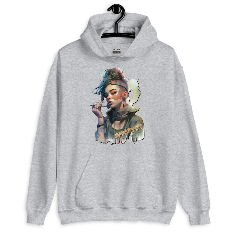 Steampunk Girl 2 – Unisex Hoodie — sport grey
