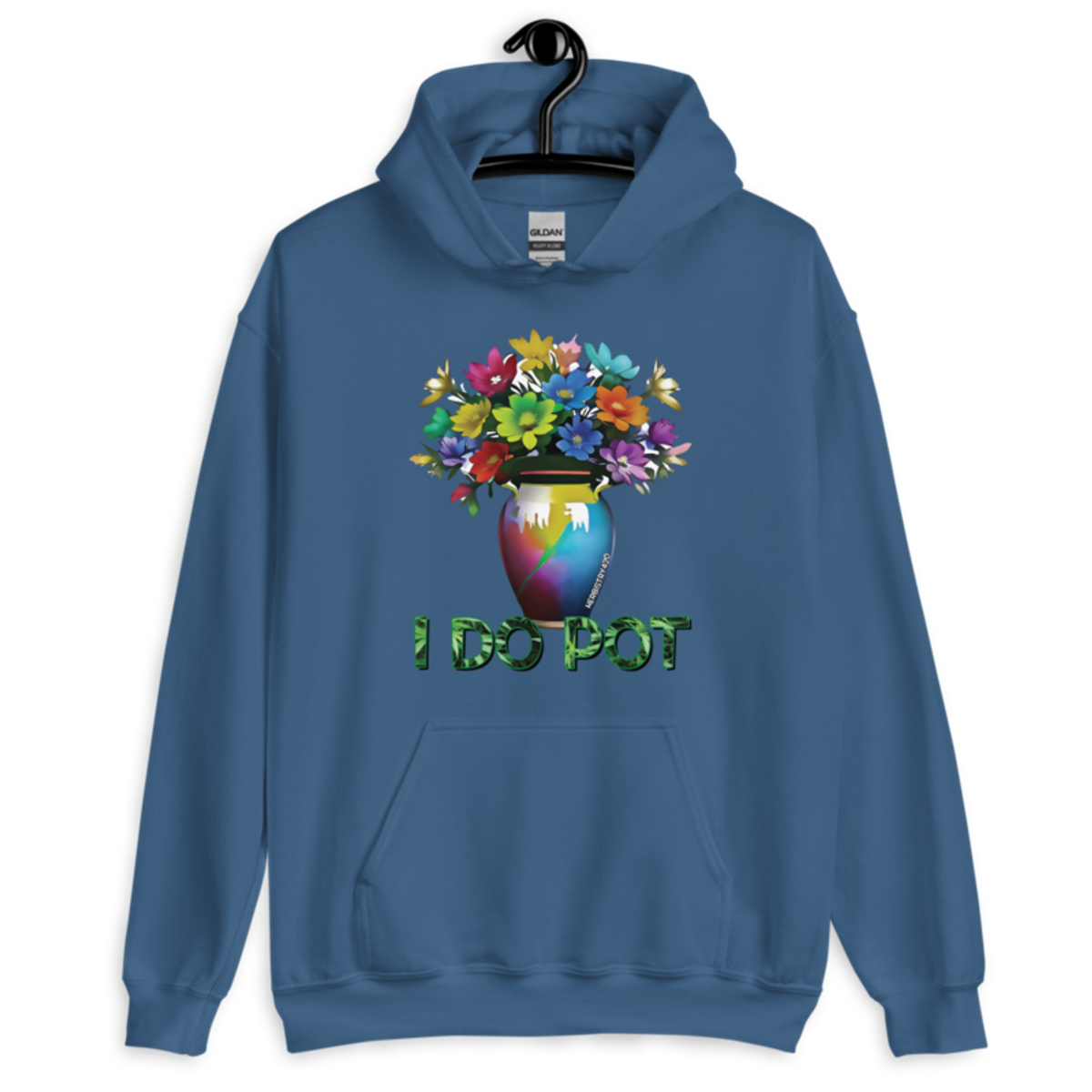 I Do Pot – Unisex Hoodie — indigo blue