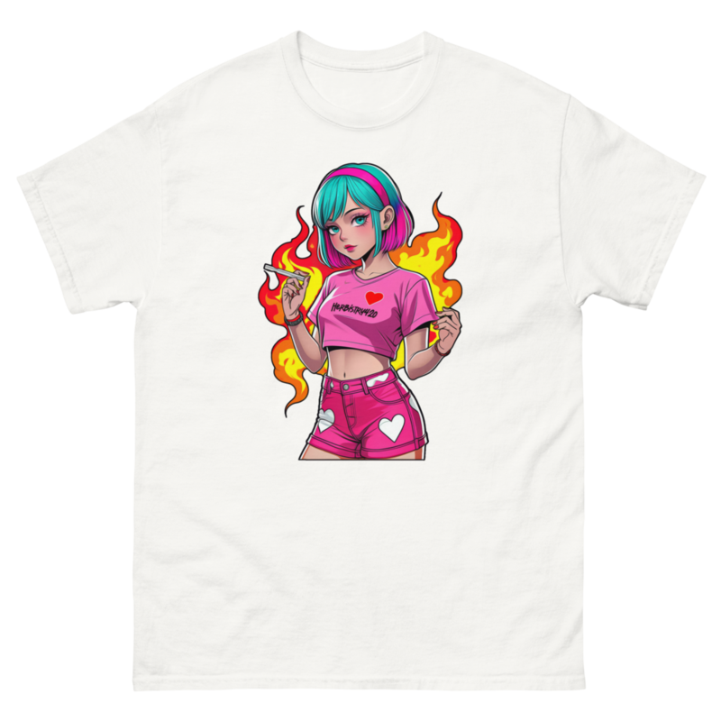 Anime Vape Girl - Unisex classic tee — white