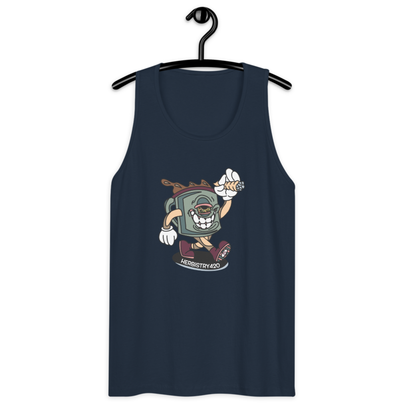Coffee Cup – Men’s premium tank top — navy