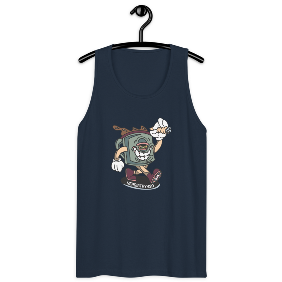 Coffee Cup – Men’s premium tank top — navy