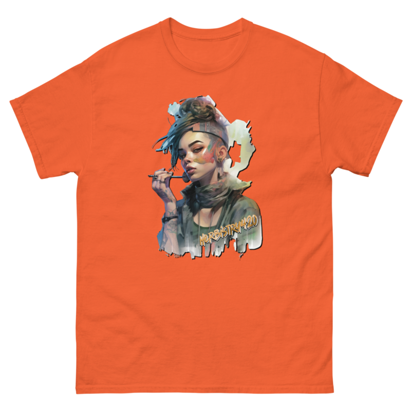 Steampunk Girl 2 – Unisex Classic Tee — orange
