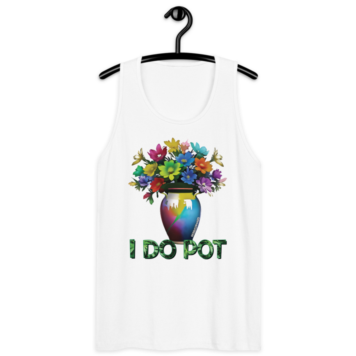 I Do Pot – Men’s premium tank top — white