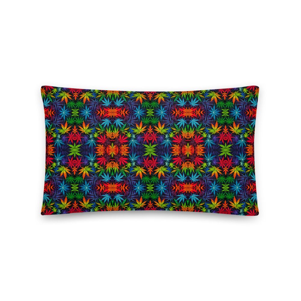 Colorful Leaves – Basic Pillow — 20x12