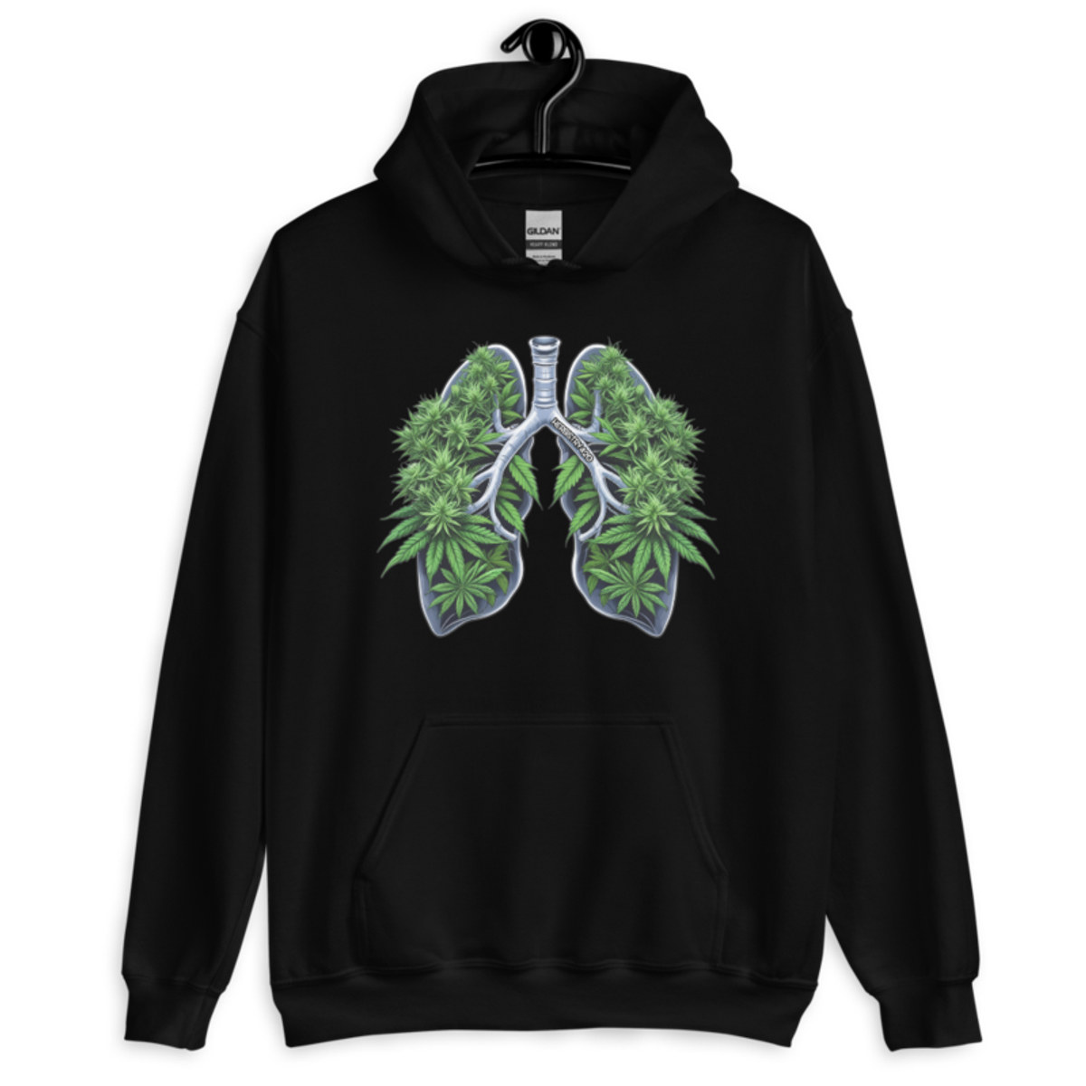 Weed Lungs – Unisex Hoodie — black