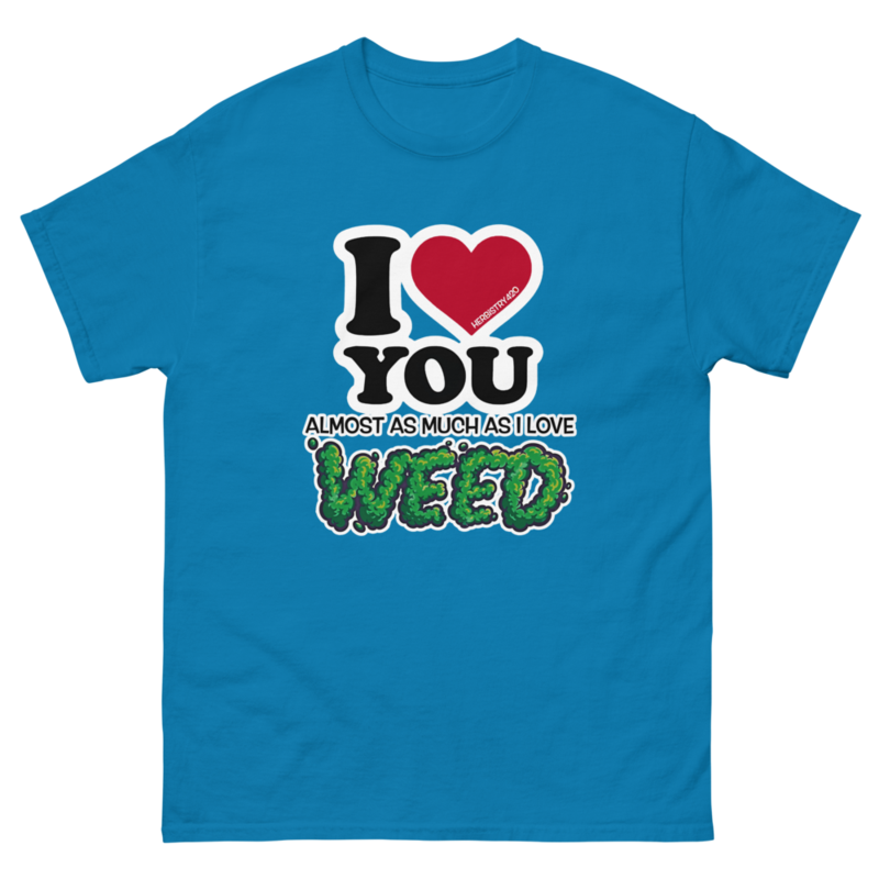 I Love You Almost – Unisex Classic Tee — sapphire