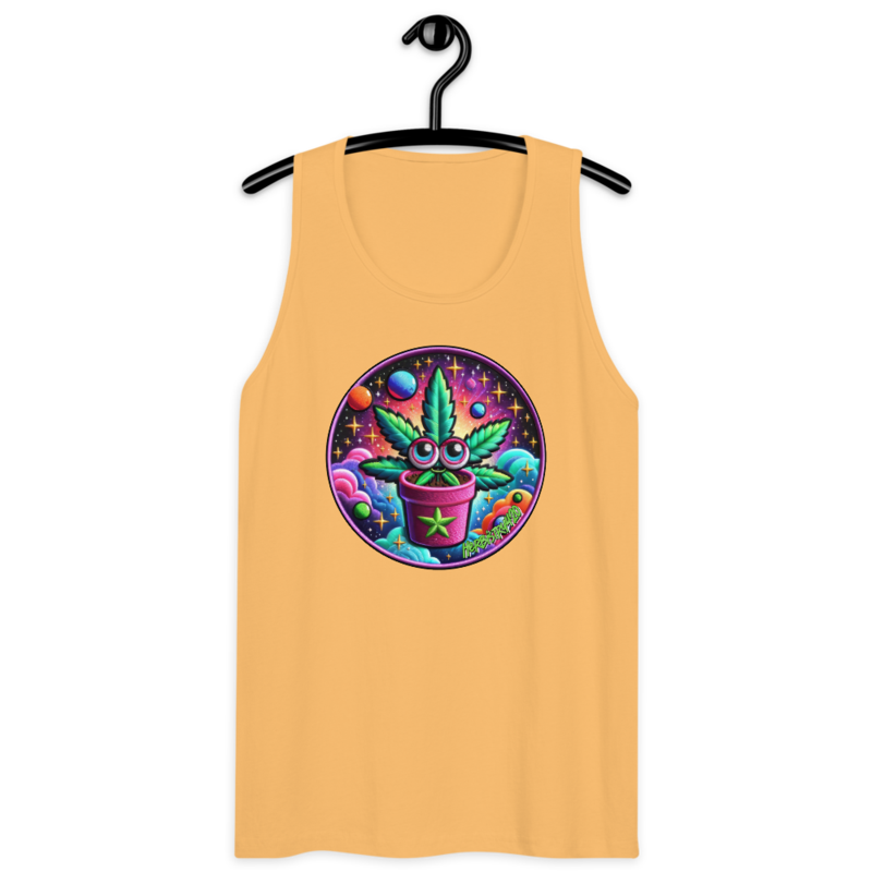 Space Plant – Men’s premium tank top — squash