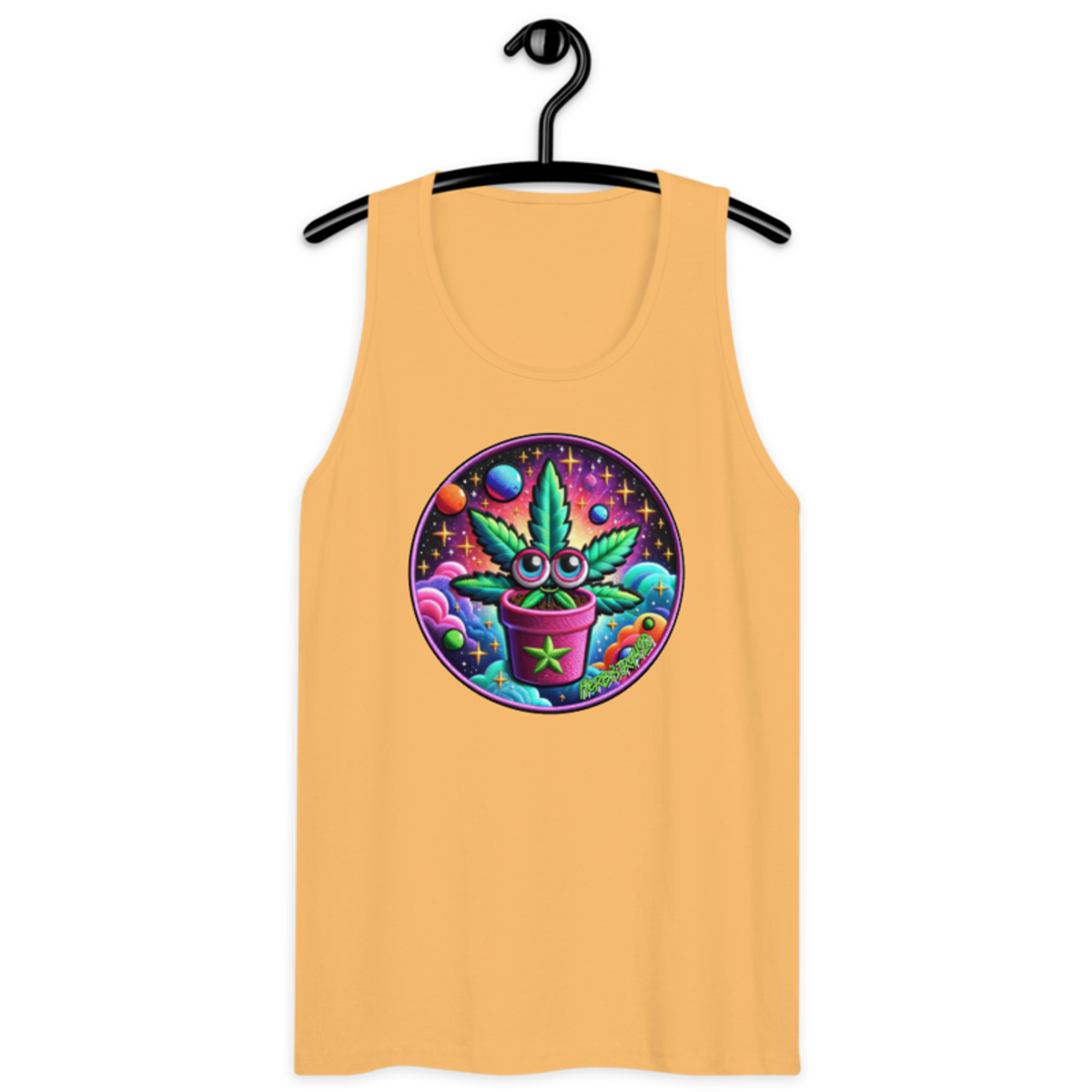 Space Plant – Men’s premium tank top — squash