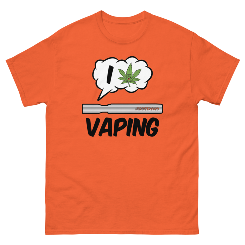 I Love Vaping – Unisex classic tee — orange