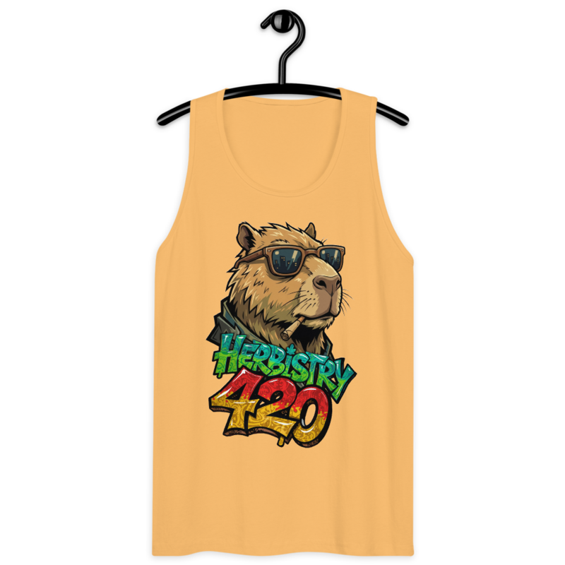Cappy Life – Men’s premium tank top — squash