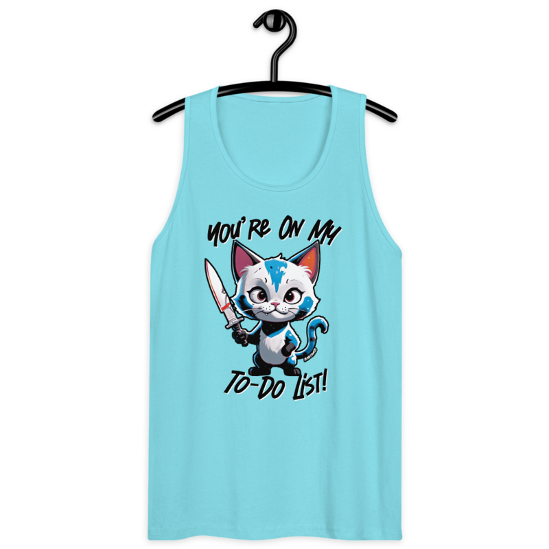 You're On My To-Do List – Men’s premium tank top — pacific blue