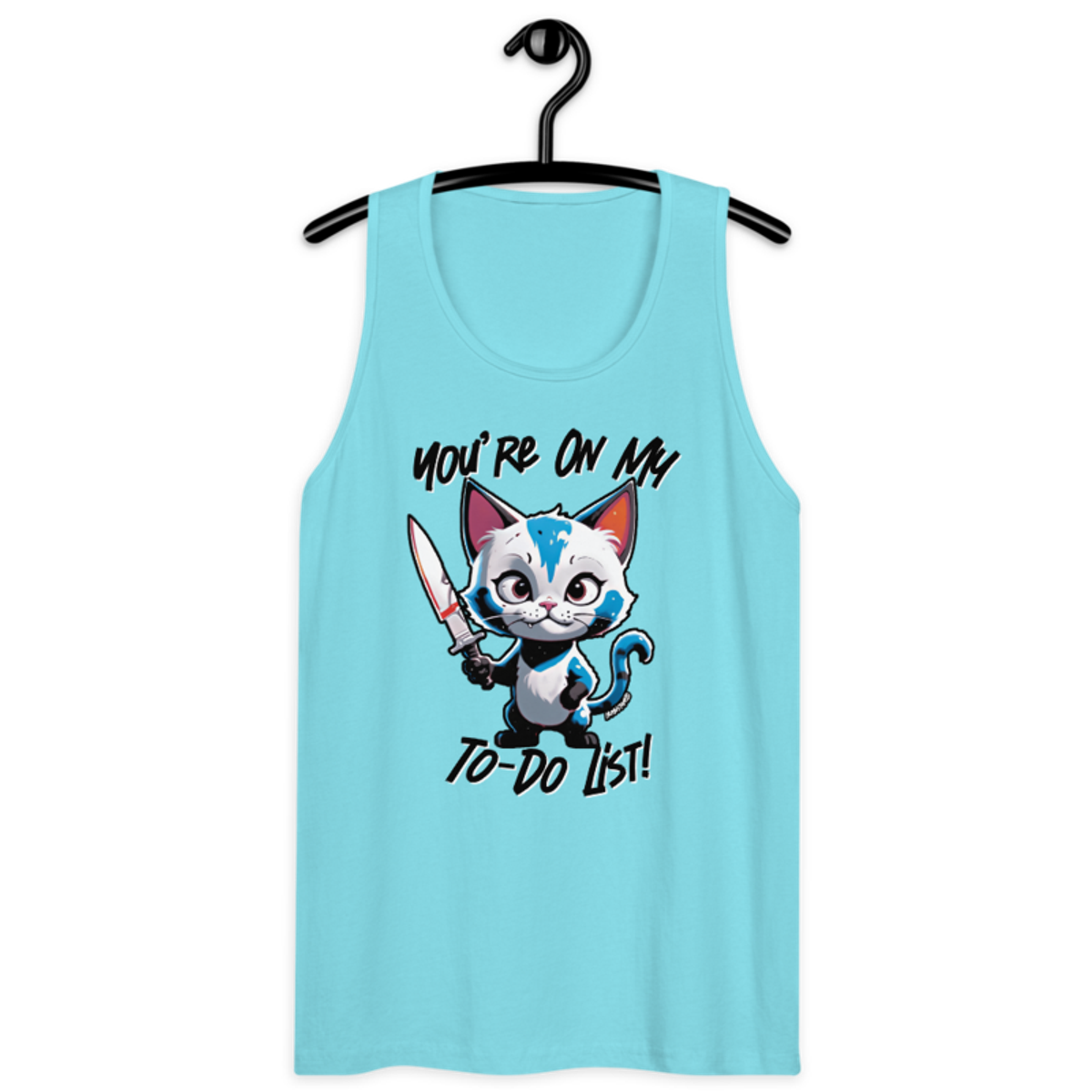 You're On My To-Do List – Men’s premium tank top — pacific blue