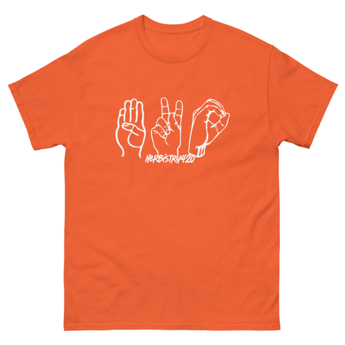 420 Hands – Unisex Classic Tee — orange
