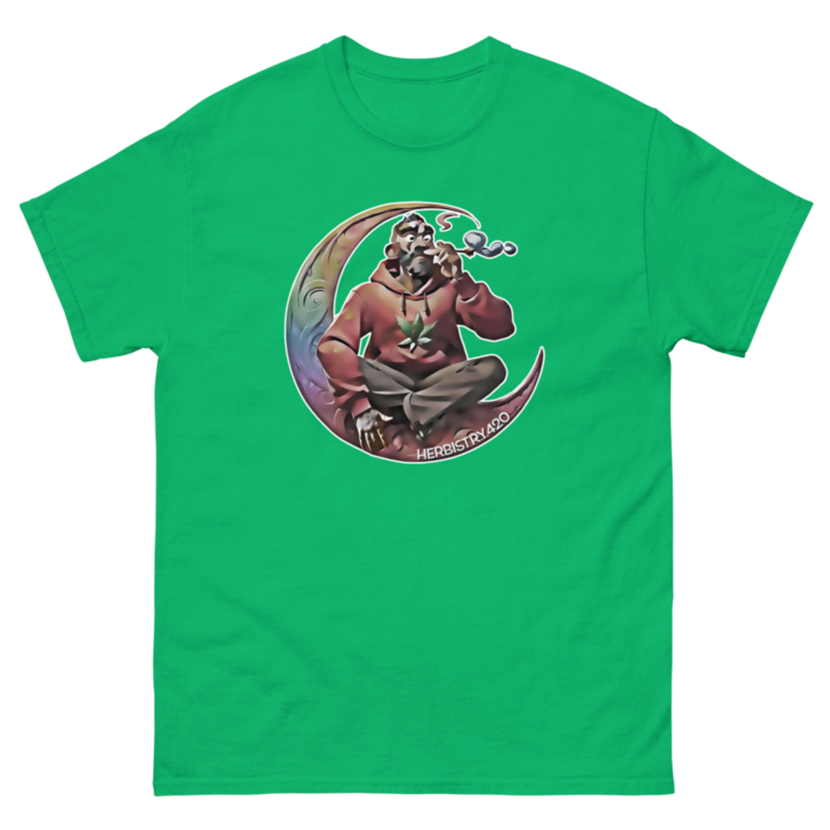 Smoking on the Moon – Unisex Classic Tee — irish green