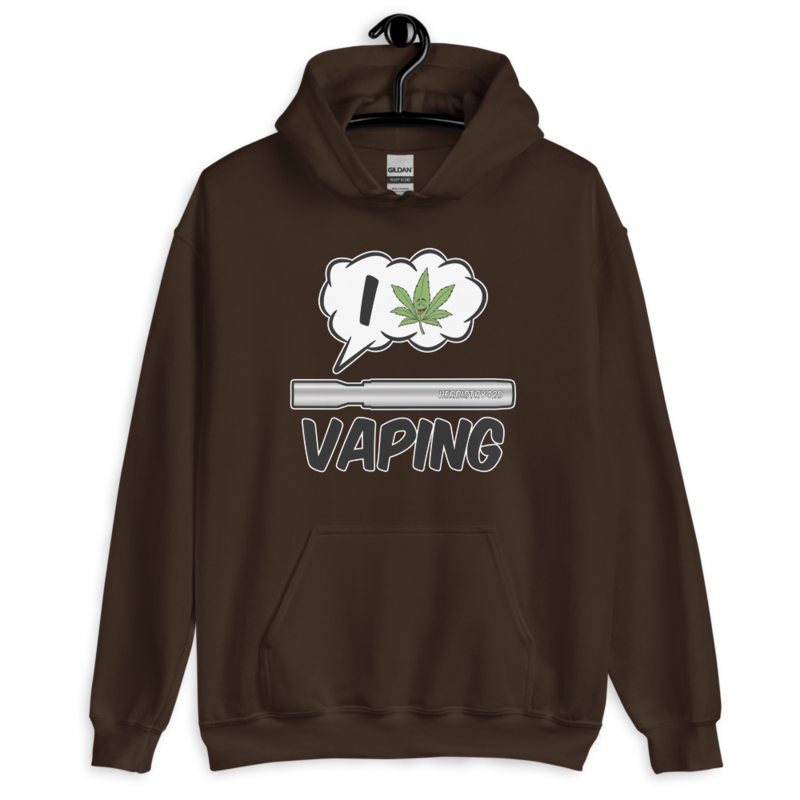 I Love Vaping – Unisex Hoodie — dark chocolate